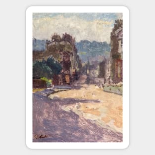 view of bath from belvedere - Walter Sickert Sticker